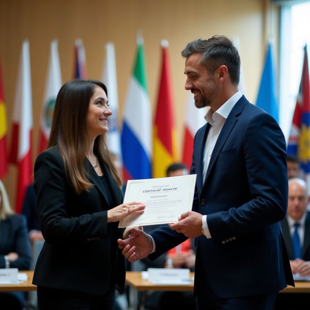 Ceremonia de graduación de alumnos
